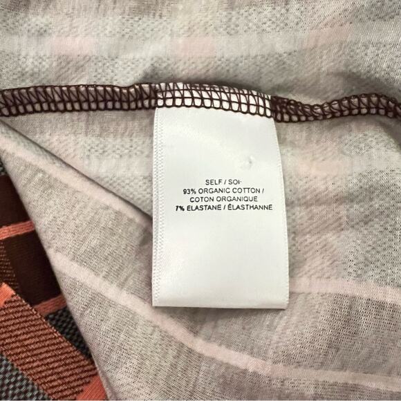 Tanya Taylor Nancy Midi Dress Dark Caramel/Rose Quartz Puff Long Sleeve Med NEW - Picture 7 of 9